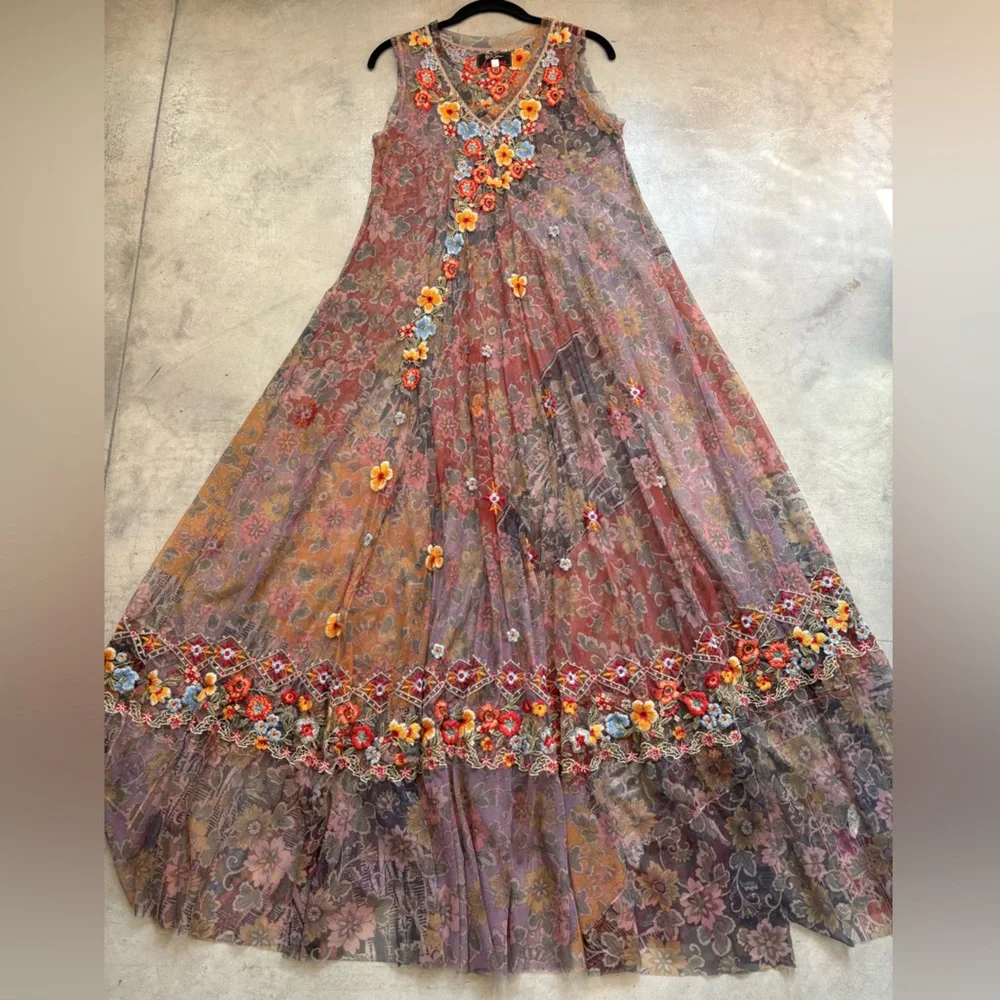 Johnny Was Biya Merkava Maxi Dress - Picture 8 of 16